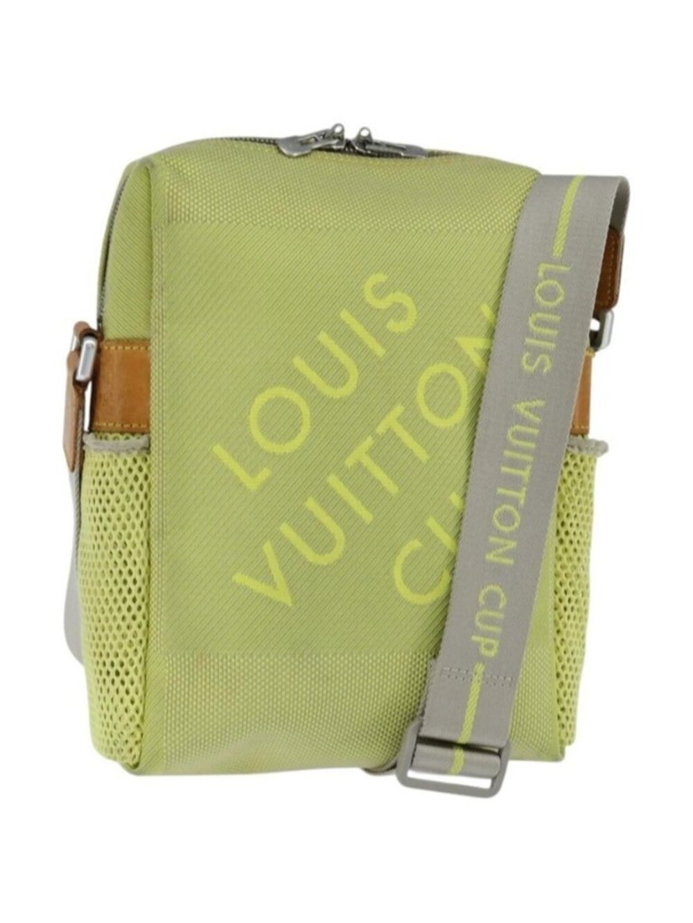Authentic LOUIS VUITTON Damier Geant LV Cup Weatherly Bag Yellow M80636 LV